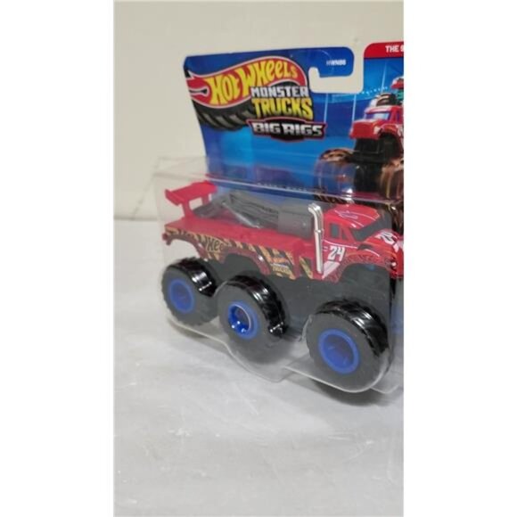 Hot Wheels Monster Trucks Big Rigs The 909 6-Wheel Red Monster Truck 2024 Die-Ca - Picture 4 of 9